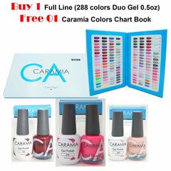 Caramia Matching Duo Gel Polish - Whole Line 288 Colors - Free Sample Book - TTT Nails Supply