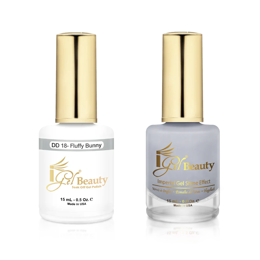 iGel Matching Duo Gel Polish 0.5oz - #018 Fluffy Bunny