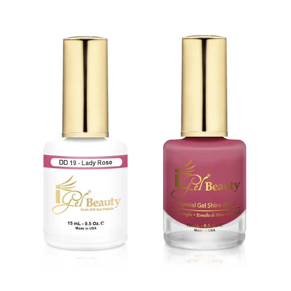 iGel Matching Duo Gel Polish 0.5oz - #019 Lady Rose