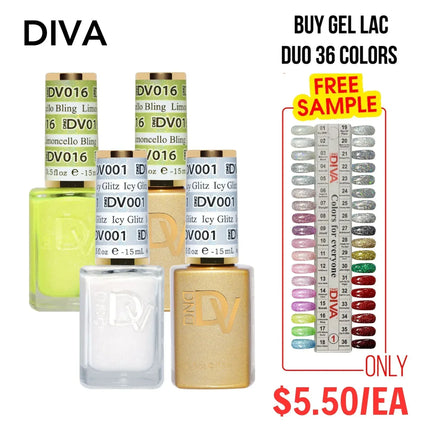 DND DIVA Swatch #01 - Mirrorball Collection 36 colors (#01 - #36) - TTT Nails Supply