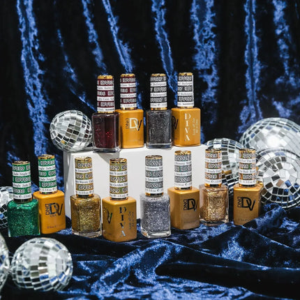 DND DIVA Swatch #01 - Mirrorball Collection 36 colors (#01 - #36) - TTT Nails Supply