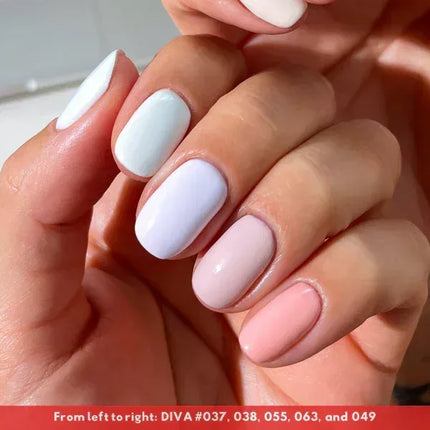 DND DIVA Swatch #02 - Frosted Chai Collection 36 colors (#37 - #72) - TTT Nails Supply