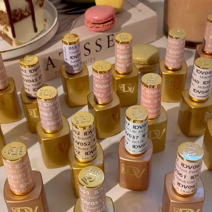 DND DIVA Swatch #02 - Frosted Chai Collection 36 colors (#37 - #72) - TTT Nails Supply