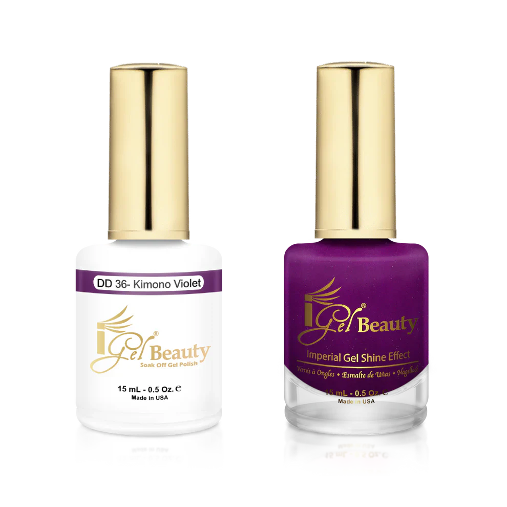 iGel Matching Duo Gel Polish 0.5oz - #036 Kimono Violet