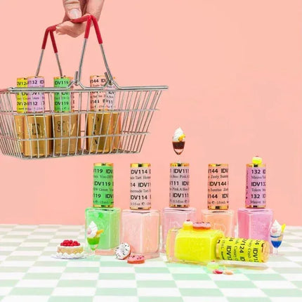 DND DIVA Swatch #04 - Soda Poppin' Collection 36 colors (#110 - #145) - TTT Nails Supply