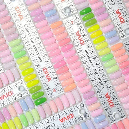 DND DIVA Swatch #04 - Soda Poppin' Collection 36 colors (#110 - #145) - TTT Nails Supply