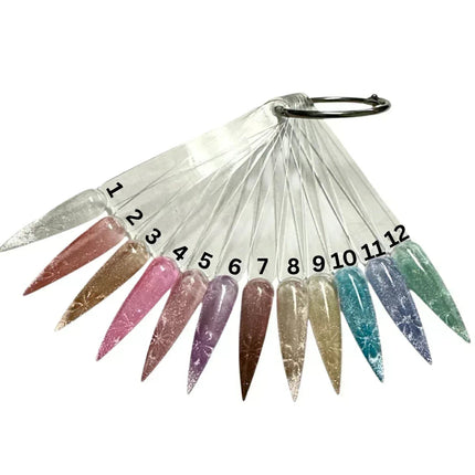 J&J PRICE LESS - Crystal Cat Eye Collection Gel 0.5oz (12 Colors, #01 to #12) + gift sample - TTT Nails Supply