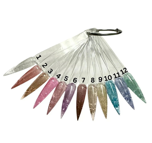 J&J PRICE LESS - Crystal Cat Eye Collection Gel 0.5oz (12 Colors, #01 to #12) + gift sample - TTT Nails Supply