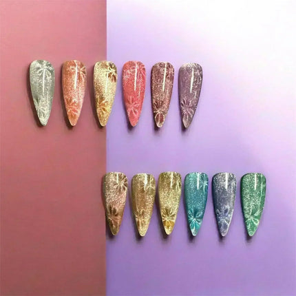 J&J PRICE LESS - Crystal Cat Eye Collection Gel 0.5oz (12 Colors, #01 to #12) + gift sample - TTT Nails Supply