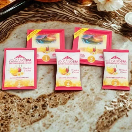 La Palm Volcano Spa Pedicure 6-Step - Tropical Citrus (Case 36pcs) - TTT Nails Supply