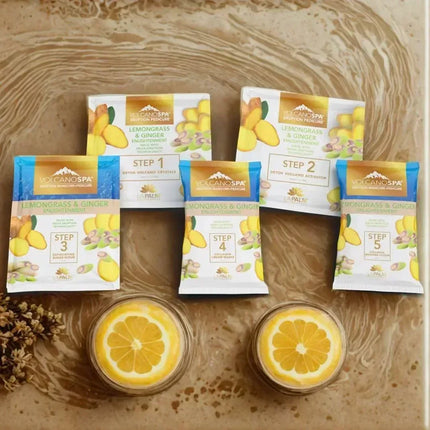 La Palm Volcano Spa Pedicure 6-Step - Enlightenment: Lemongrass & Ginger (Case 36pcs) - TTT Nails Supply