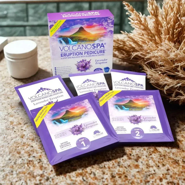 La Palm Volcano Spa Pedicure 6-Step - Lavender Eruption (Case 36pcs) - TTT Nails Supply