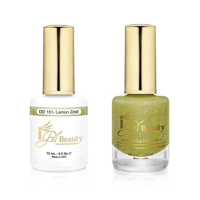 iGel Matching Duo Gel Polish 0.5oz - #151 Lemon Zest - TTT Nails Supply