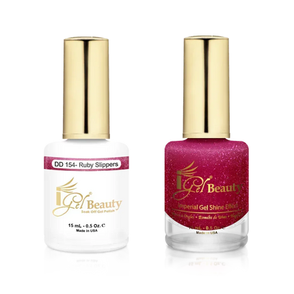 iGel Matching Duo Gel Polish 0.5oz - #154 Ruby Slippers - TTT Nails Supply
