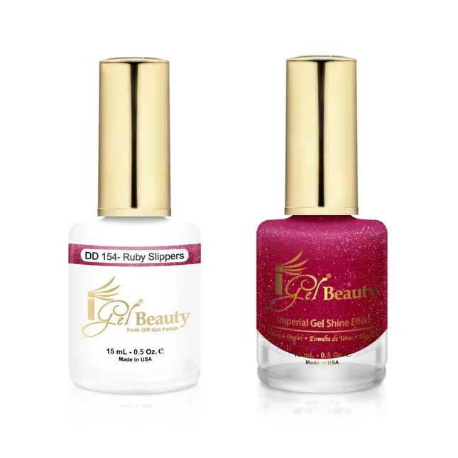 iGel Matching Duo Gel Polish 0.5oz - #154 Ruby Slippers - TTT Nails Supply