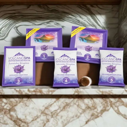 La Palm Volcano Spa Pedicure 6-Step - Lavender Eruption (Case 36pcs) - TTT Nails Supply