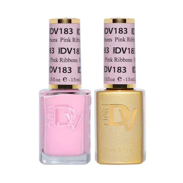 DND DIVA Duo Matching Color - #183 Pink Ribbons - TTT Nails Supply