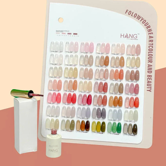 HANG Jelly Gel - Set 42 Colors + Free Display ($5.5/ea) - TTT Nails Supply