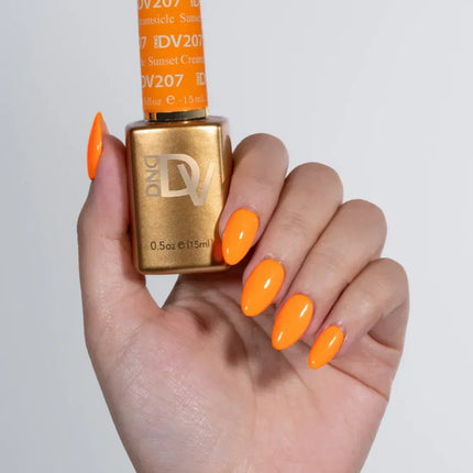 DND DIVA Duo Matching Color - #207 Sunset Creamsicle - TTT Nails Supply