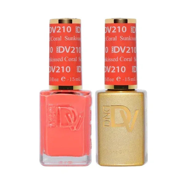 DND DIVA Duo Matching Color - #210 Sunkissed Coral - TTT Nails Supply