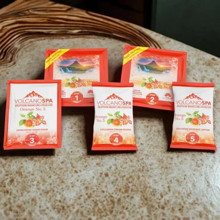 La Palm Volcano Spa Pedicure 6-Step - Orange No.5 (Case 36pcs) - TTT Nails Supply