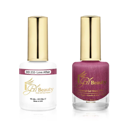 iGel Matching Duo Gel Polish 0.5oz - #232 Love Affair - TTT Nails Supply