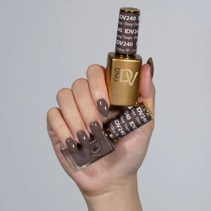 DND DIVA Duo Matching Color - #240 Deep Taupe - TTT Nails Supply