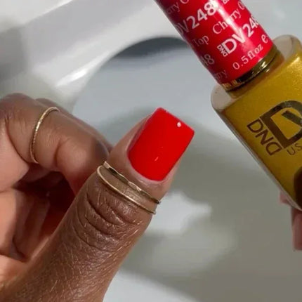 DND DIVA Duo Matching Color - #248 Cherry On Top - TTT Nails Supply