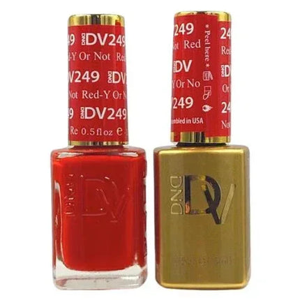 DND DIVA Duo Matching Color - #249 Red-Y Or Not - TTT Nails Supply