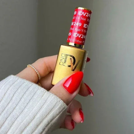 DND DIVA Duo Matching Color - #249 Red-Y Or Not - TTT Nails Supply