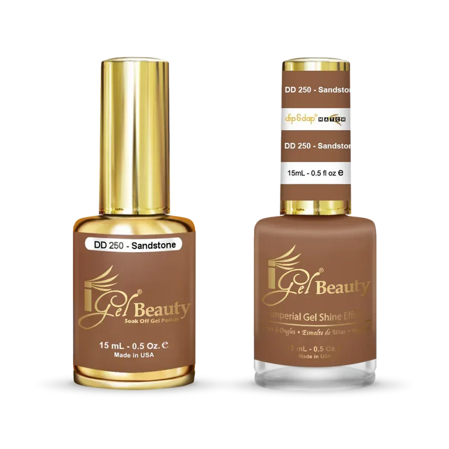 iGel Matching Duo Gel Polish 0.5oz - #250 Sandstone - TTT Nails Supply
