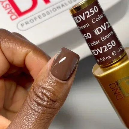 DND DIVA Duo Matching Color - #251 Chocolate Red - TTT Nails Supply