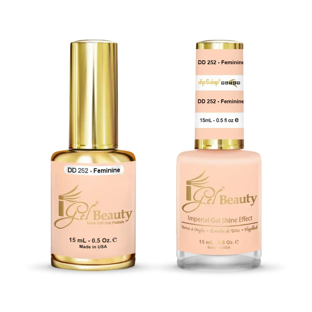 iGel Matching Duo Gel Polish 0.5oz - #252 Feminine - TTT Nails Supply