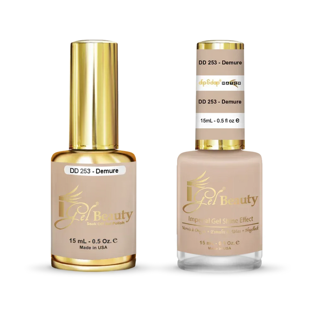 iGel Matching Duo Gel Polish 0.5oz - #253 Demure - TTT Nails Supply