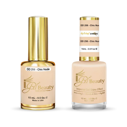 iGel Matching Duo Gel Polish 0.5oz - #256 Chic Nude - TTT Nails Supply