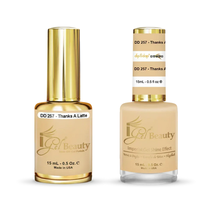 iGel Matching Duo Gel Polish 0.5oz - #257 Thanks A Latte - TTT Nails Supply