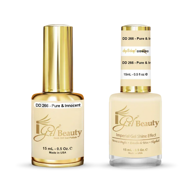 iGel Matching Duo Gel Polish 0.5oz - #266 Pure & Innocent - TTT Nails Supply