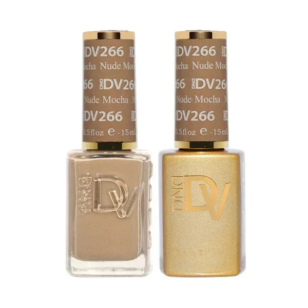 DND DIVA Duo Matching Color - #266 Nude Mocha - TTT Nails Supply