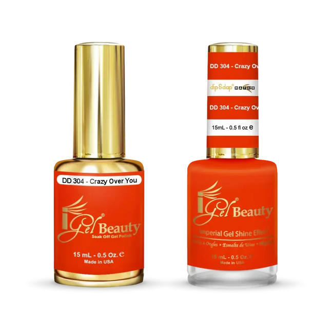 iGel Matching Duo Gel Polish 0.5oz - #304 Crazy Over You - TTT Nails Supply