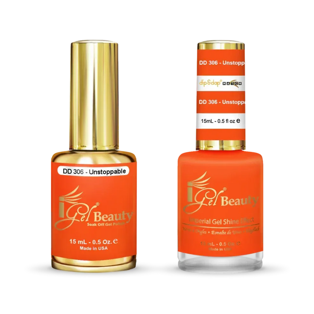 iGel Matching Duo Gel Polish 0.5oz - #306 Unstoppable - TTT Nails Supply
