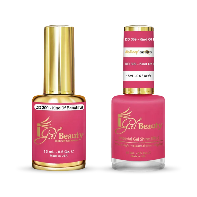 iGel Matching Duo Gel Polish 0.5oz - #309 Kind Of Beautiful - TTT Nails Supply