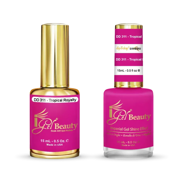 iGel Matching Duo Gel Polish 0.5oz - #311 Tropical Royalty - TTT Nails Supply