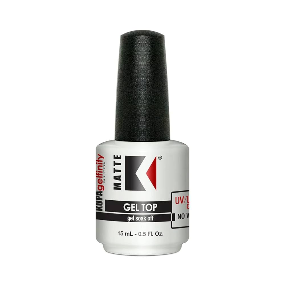 KUPA GelFinity Matte Top Coat No Wipe 0.5oz