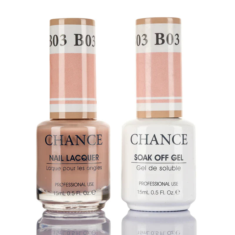 Cre8tion CHANCE Matching Duo Gel Polish 0.5oz - Bare Collection - B03