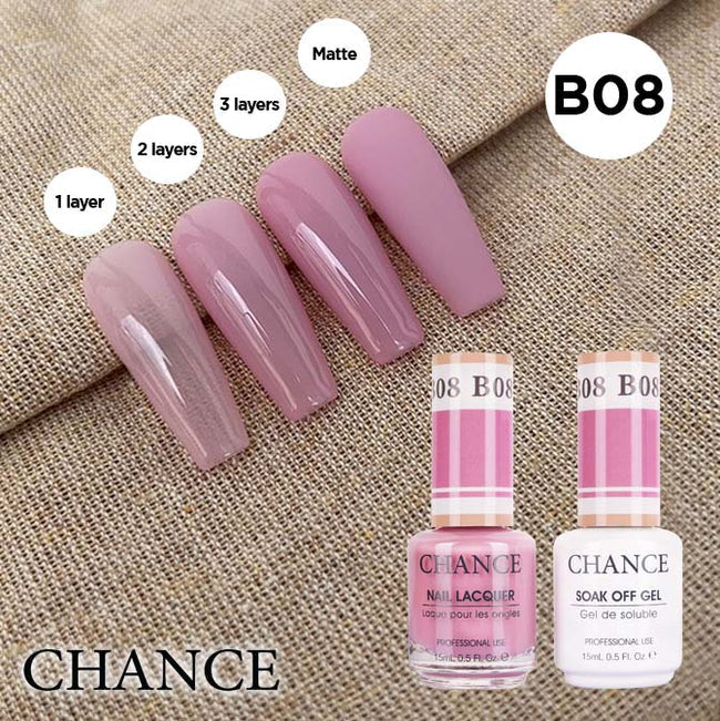 Cre8tion CHANCE Matching Duo Gel Polish 0.5oz - Bare Collection - B08