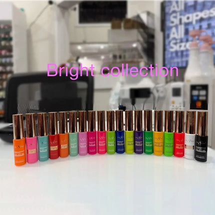 Cre8tion Detailing Nail Art Gel - Bright Collection - 18 colors 0.33oz (gel line) - TTT Nails Supply
