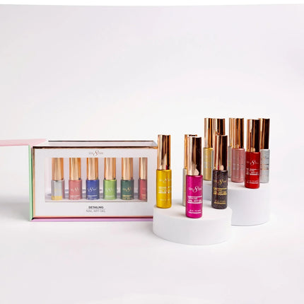 Cre8tion Detailing Nail Art Gel - Glitter Collection - 18 colors 0.33oz (gel line) - TTT Nails Supply