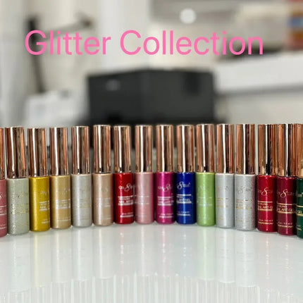 Cre8tion Detailing Nail Art Gel - Glitter Collection - 18 colors 0.33oz (gel line) - TTT Nails Supply