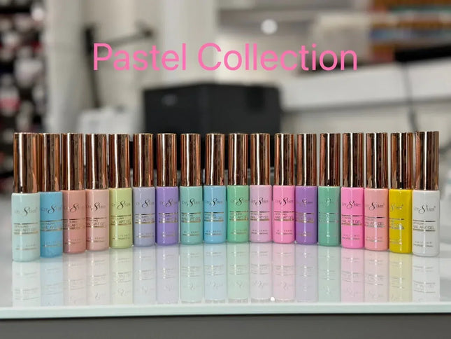 Cre8tion Detailing Nail Art Gel - Pastel Collection - 18 colors 0.33oz (gel line) - TTT Nails Supply