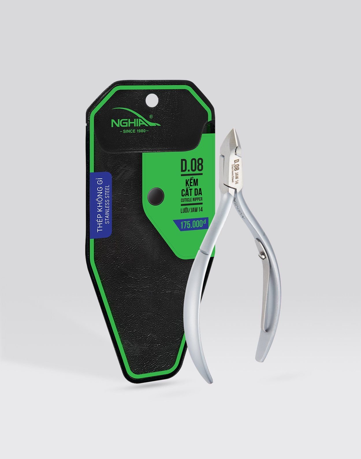 NGHIA Stainless Steel Cuticle Nipper D08